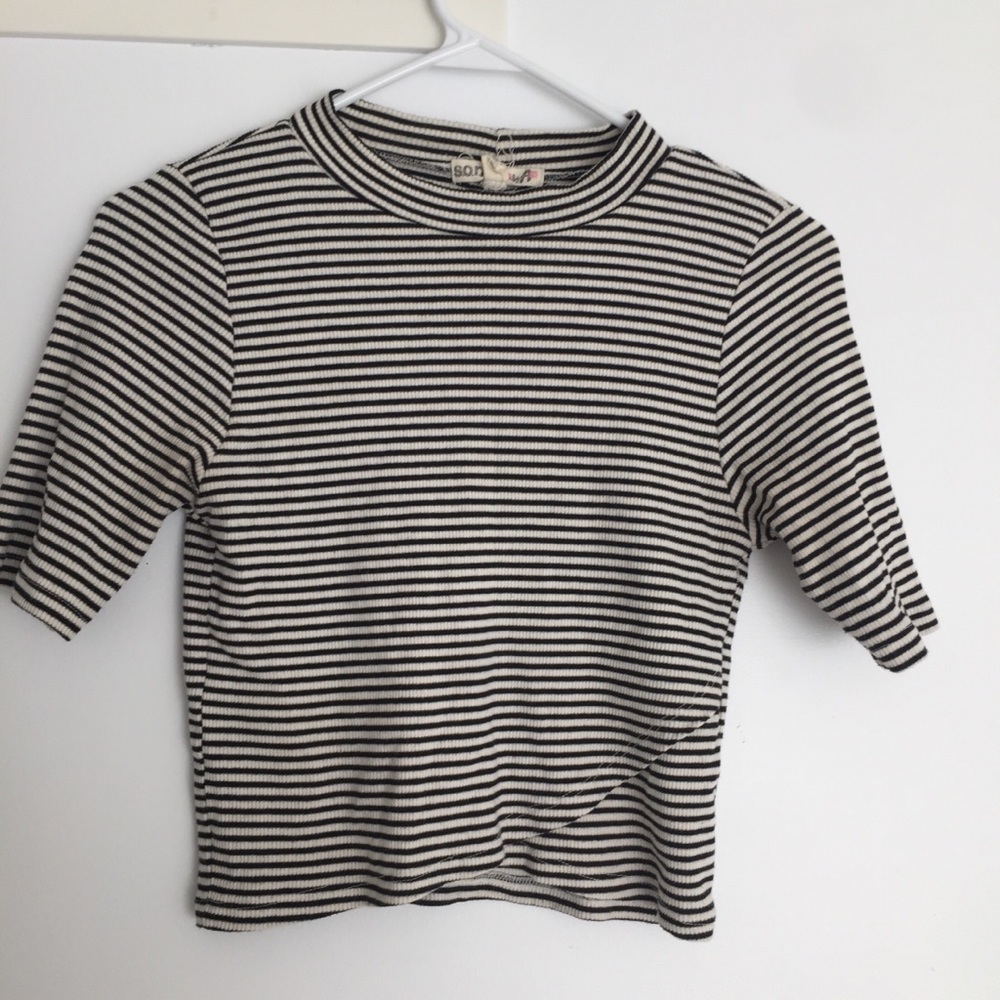 Striped Cropped Top